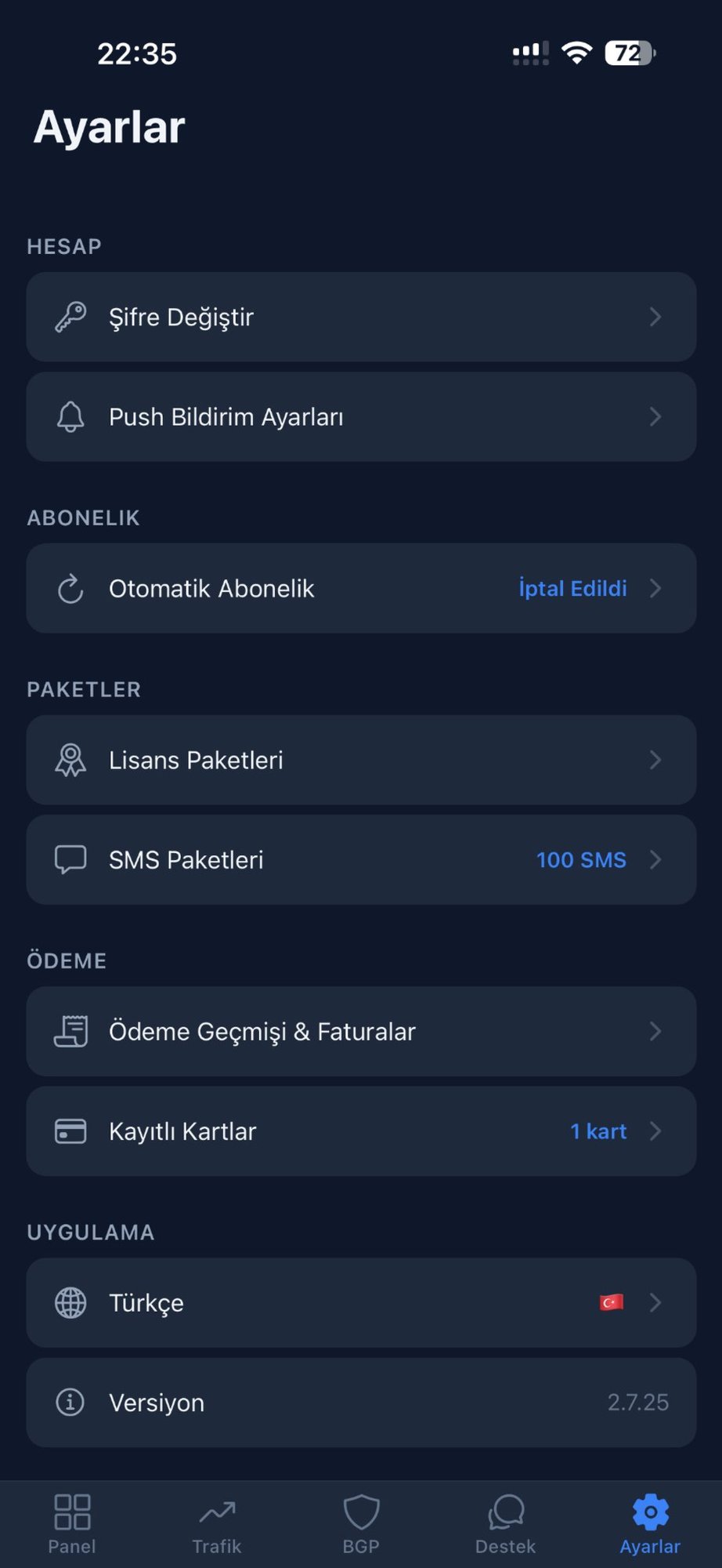 Ayarlar